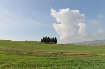 Enkelhed og skønhed i Val d'Orcia, Toscana, Italien, april 2010.